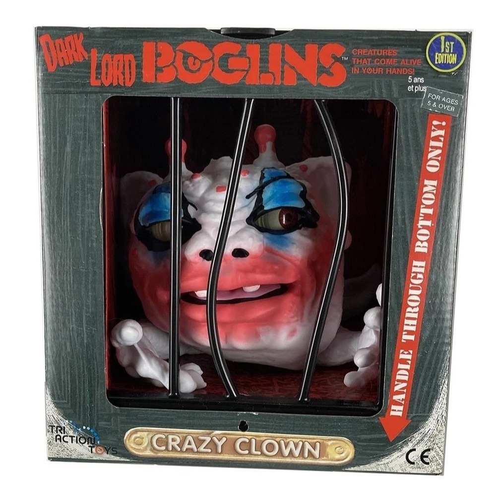 Boglins Dark Lords 8-Inch Foam Monster Puppet Crazy Clown New In Box